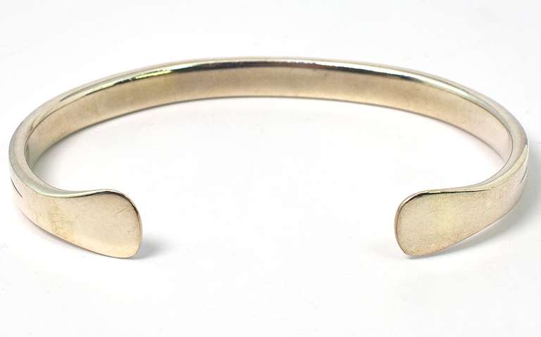 Heavy Sterling Silver Cuff Bangle