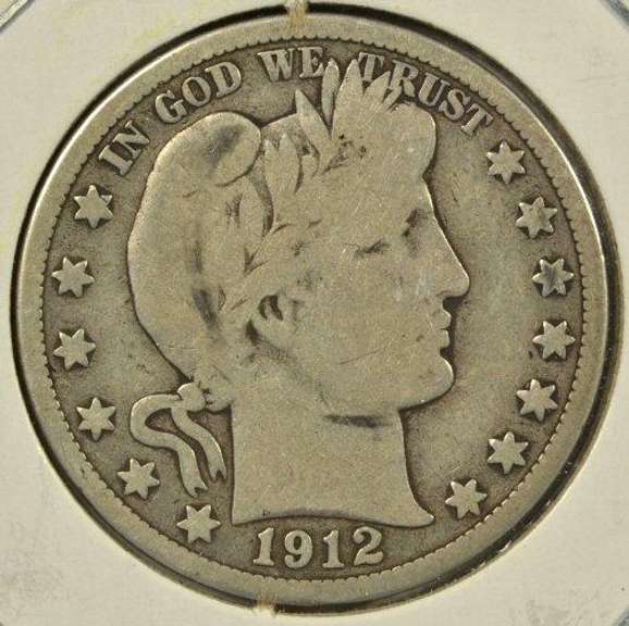 1912 Barber Half Dollar