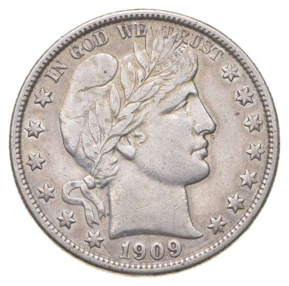 1909-S Barber Half Dollar