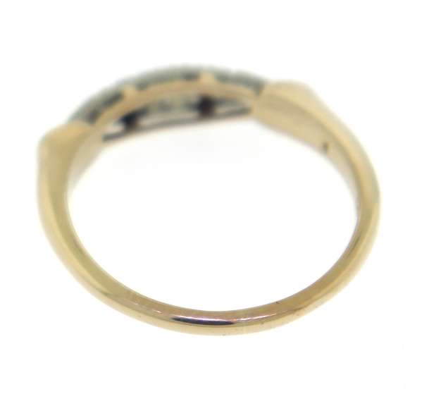 Brilliant 14kt Yellow Gold Diamond Accented Band