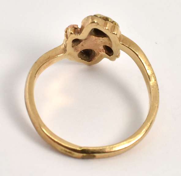 Tri-Color Gold Organic Design Ring