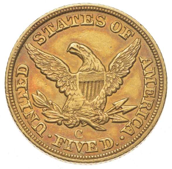1849-C $5.00 Liberty Head Gold Half Eagle