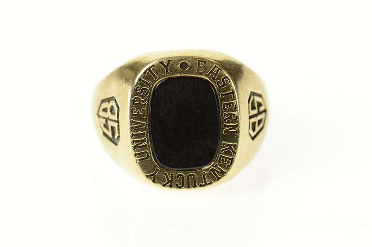10K Yellow Gold 1985 Eastern Kentucky University Men's Class Ring