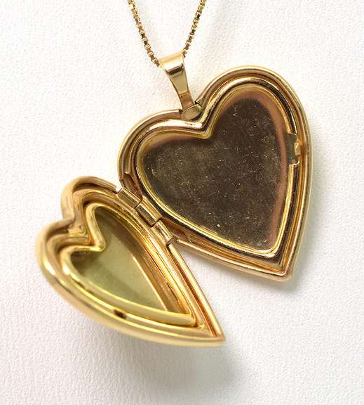 14KT Heart Locket & Chain