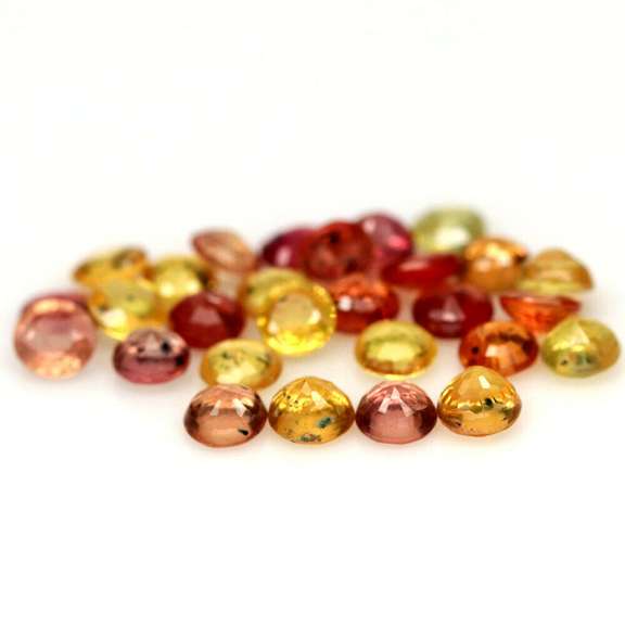 Glittering and bright 8.01ct fancy color Sapphire set