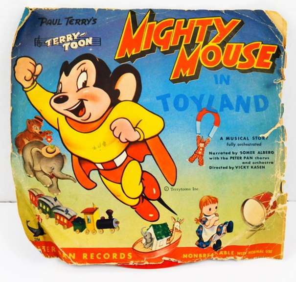 Vintage Mighty Mouse in Toyland Record w/Jacket