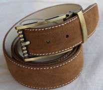 Classy Fine Quality Suede Belt, Made In Italy