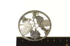 Sterling Silver Georg Jensen Butterfly Flower Round 283 Pin/Brooch