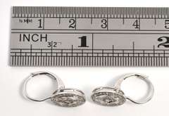 Charming Diamond Earrings in 14K White Gold