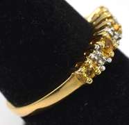 Refreshing Citrine & Diamond Accent Ring in Vermeil