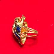 LADIES 18K GOLD DIAMOND DRAGON RING