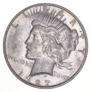 1927-D Peace Silver Dollar