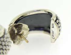 Lagos Signature Caviar Hoop Earrings