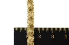 14K Yellow Gold 5.3mm Michael Dawkins Beaded Diamond Chain Bracelet