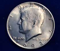1982 P Half Dollar Error No FG UNC