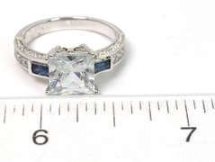 Sterling Silver CZ Cocktail Ring