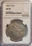 Certified Morgan Silver Dollar 1883-O