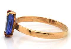 Alluring 18kt Pear Shaped Tanzanite Ring