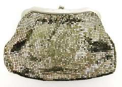Vintage Whiting & Davis Silver Mesh Clutch Purse