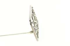Sterling Silver Georg Jensen Lattice Squared Pattern 255 Pin/Brooch