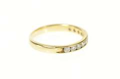14K Yellow Gold 0.44 Ctw Classic Diamond Wedding Band Ring
