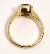Chic Smokey Topaz & Diamond Ring in 14K YG