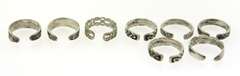 Group lot of 8 Toes Rings