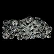 Glittering 5.83ct UNHEATED diamond white Topaz set