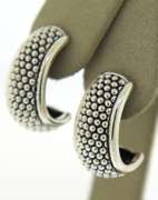 Lagos Signature Caviar Hoop Earrings