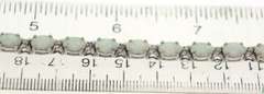 Sterling Silver 5ctw Blue Opal & Diamond Bracelet