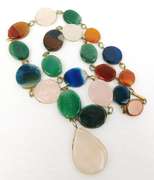 Stunning Vintage Multi-Gemstone Necklace