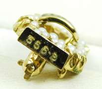 Early Seed Pearl Fraternity Pin