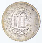 1858 Silver Three-Cent Piece