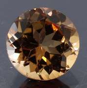 Brilliant golden 3.37ct Imperial Topaz solitaire