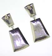 Sterling Silver Native American Drop Earrings