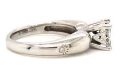 Amazing 14kt WG Invisible Set Diamond Solatire Ring