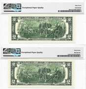 (2) Gem Crisp Consecutive 2009 Dallas $2 Star Replacement Notes PMG 67 Superb Gem Uncirculated!