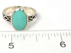Lovely Blue Stone Ring in Sterling Silver