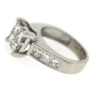 Sparkling Princess Cut Diamond Wedding Set