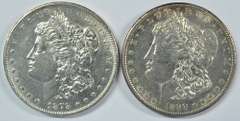Super flashy 1878-S & 1890-S Morgan Silver Dollars