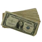 90 Assorted $1 Silver Certificates