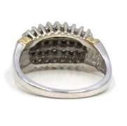 Classic 14kt WG Diamond Cluster Ring