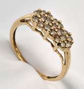 Champagne Diamond Cluster