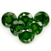 Steller 3.28ct 6 piece set of top color Chrome Diopside