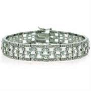 Sterling Silver Dazzling CZ Bracelet
