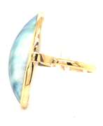 Modern 14kt YG Paua Shell Ring