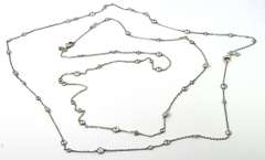 Pair of CZ Layering Necklaces in Sterling Silver