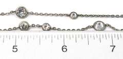 Pair of CZ Layering Necklaces in Sterling Silver