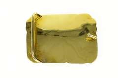 14K Yellow Gold Ornate Carved Chinese Jade Belt Bucklet