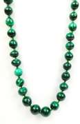 Wonderful Long Vintage Malachite Necklace